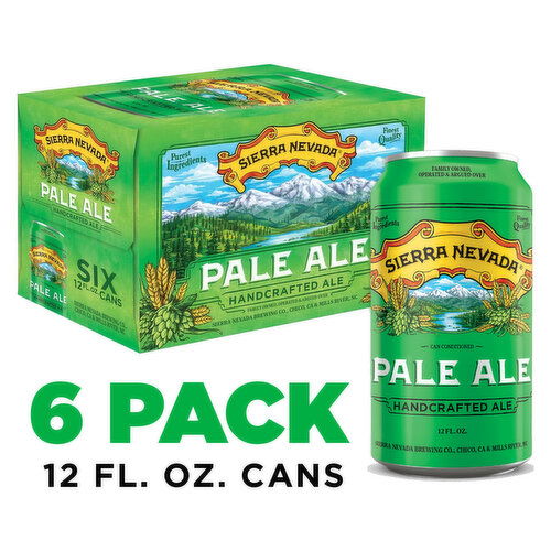 Sierra Nevada Beer, Pale Ale Craft Beer 6 Pack (12oz Cans)