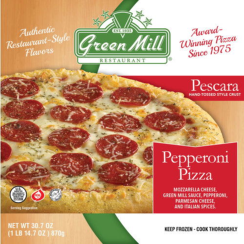 Green Mill Pescara Thick Crust Pepperoni 12" Pizza