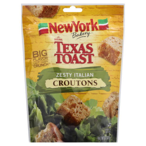 New York Bakery The Original Texas Toast Croutons, Zesty Italian