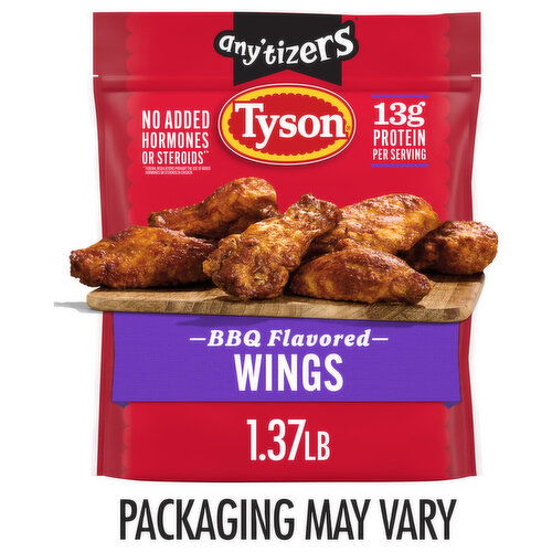 Tyson Any'tizers BBQ Bone-In Chicken Wings (Frozen)