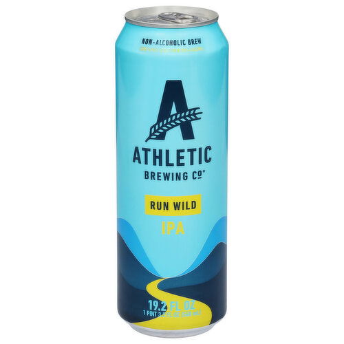 Athletic Brewing Co Beer, IPA, Run Wild