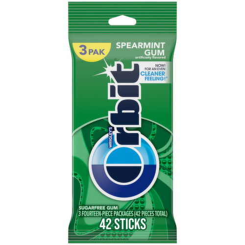 Orbit ORBIT Spearmint Sugar Free Chewing Gum Multipack