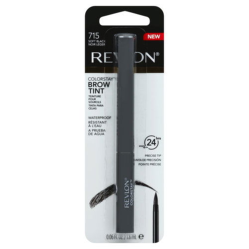 Revlon ColorStay Brow Tint, Waterproof, Soft Black 715