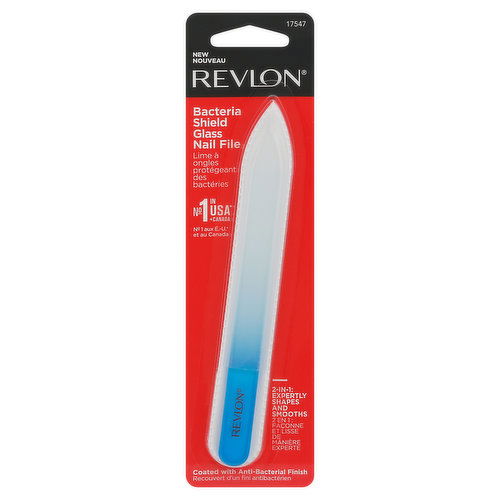 Revlon Nail File, Bacteria Shield Glass