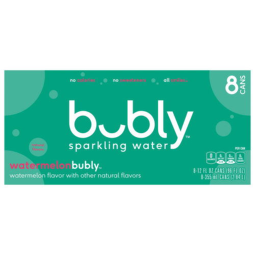 bubly Sparkling Water, Watermelon