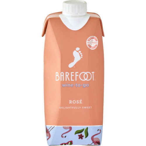 Barefoot Rosé Wine Tetra 500ml   