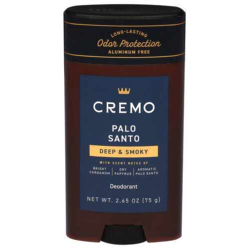 Cremo Deep & Smoky Palo Santo Deodorant