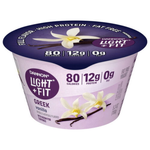 Dannon Light + Fit Fat Free Greek Vanilla Yogurt