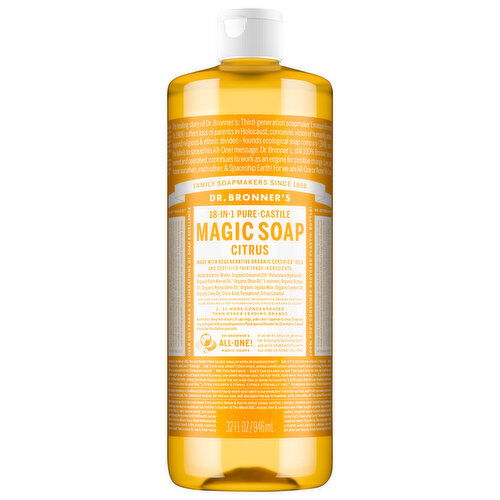 Dr. Bronner's 18-in-1 Pure-Castile Citrus Magic Soap