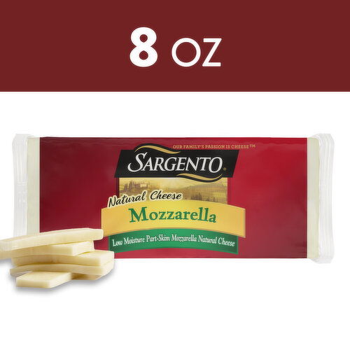 SARGENTO Sargento® Block Mozzarella Natural Cheese, 8 oz.