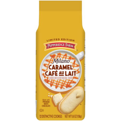 Pepperidge Farm Milano Distinctive Cookies, Caramel Café Au Lait Flavored