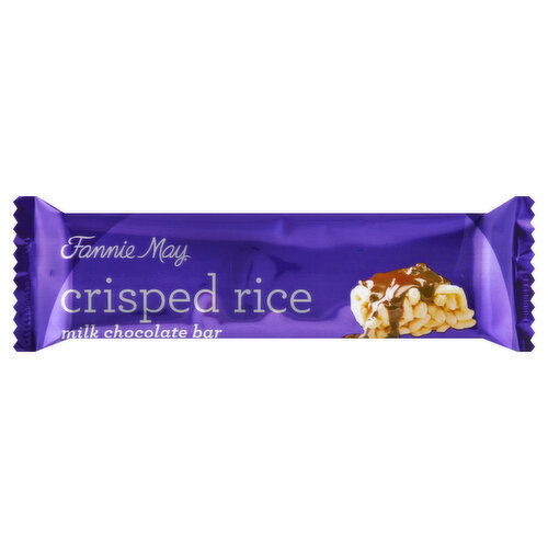 Fannie May Milk Chocolate Bar, Crisped Rice