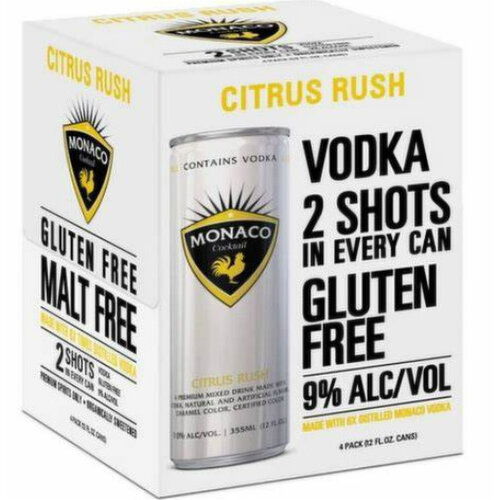 Monaco Citrus Rush 4 Pack Cans