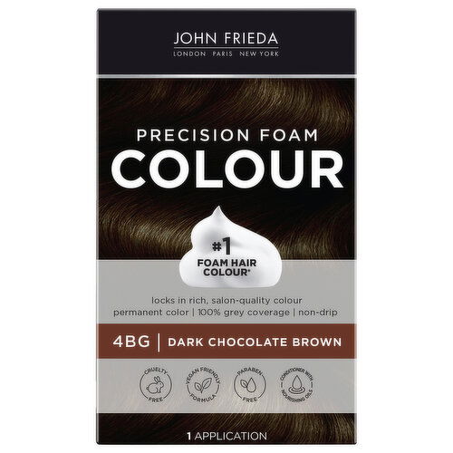 John Frieda Foam Hair Colour, Precision, Dark Chocolate Brown 4BG