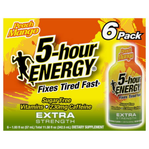 5-Hour Energy Extra Strength Peach Mango Energy Shot