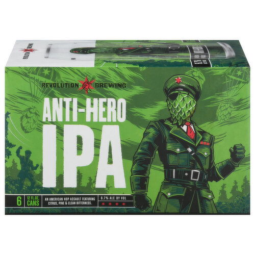 Revolution Brewing Beer, IPA, Anti-Hero