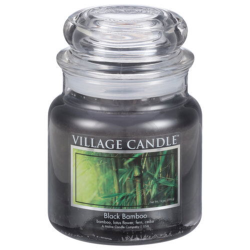 Village Candle Candle, Black Bamboo, Premium Jar