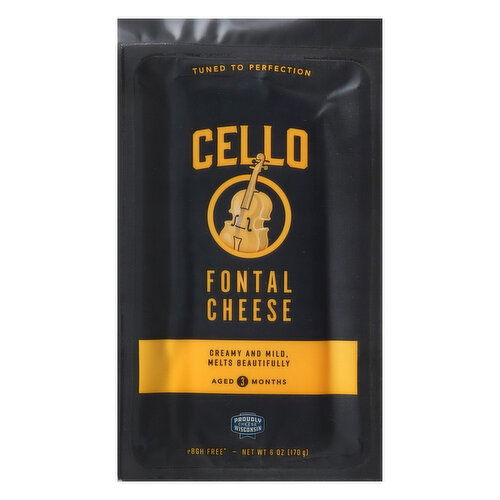 Cello Fontal Cheese Wedge 6oz