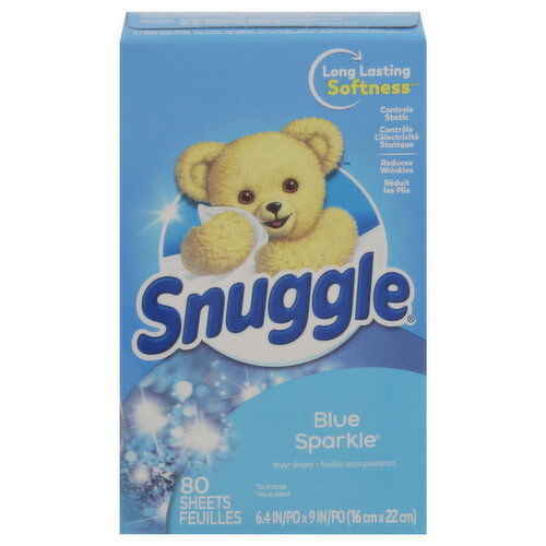 Snuggle Dryer Sheets, Blue Sparkle