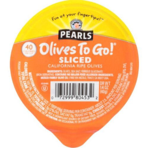 Pearls Sliced Olives to Go