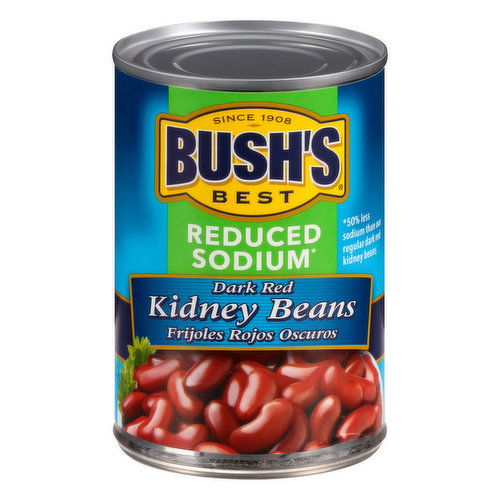 Bushs Best Reduced Sodium Dark Red Kidney Beans