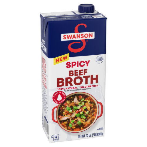 Swanson® 100% Natural Spicy Beef Broth