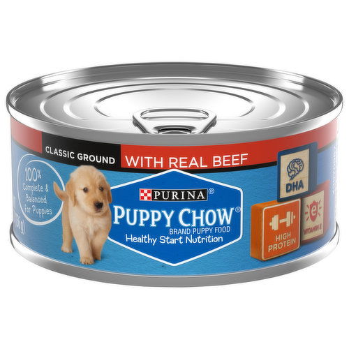 Puppy Chow Puppy Food, Classic Ground with Real Beef