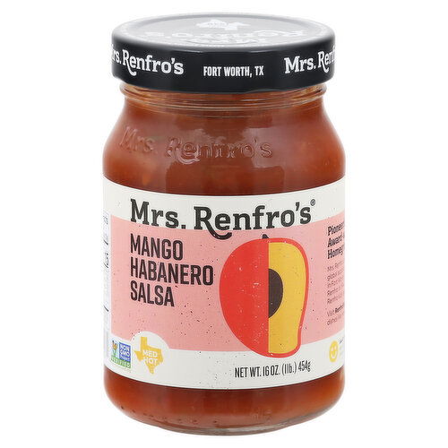 Mrs. Renfro's Salsa, Mango Habanero, Medium Hot