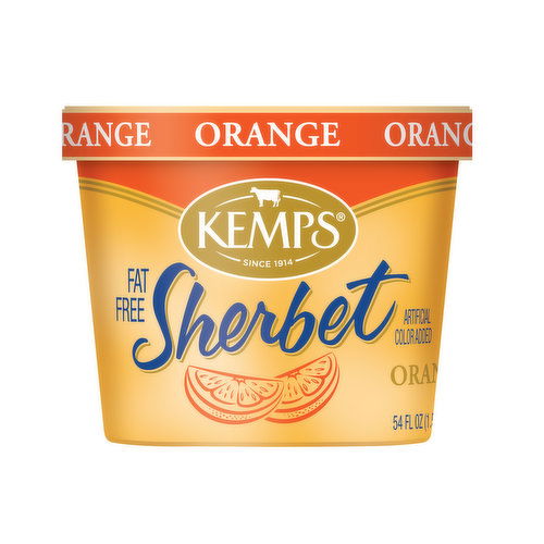 Kemps Fat Free Orange Sherbet