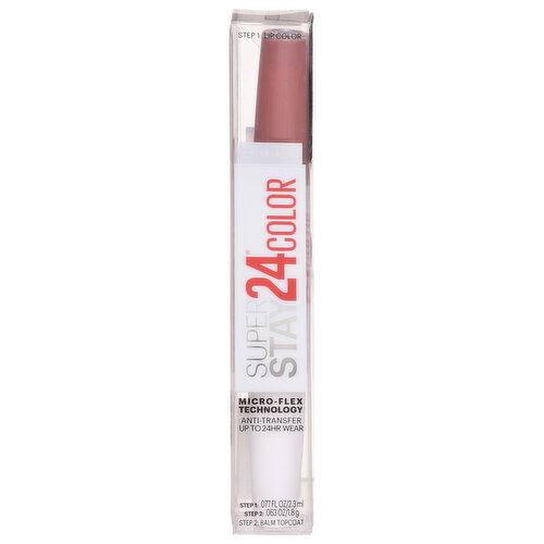 Maybelline Super Stay Lip Color/Balm Topcoat, 24 Color, 275 Endless Espresso