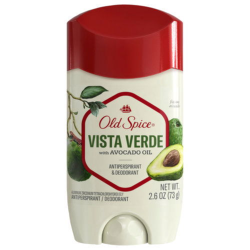 Old Spice Antiperspirant/Deodorant, Vista Verde with Avocado Oil