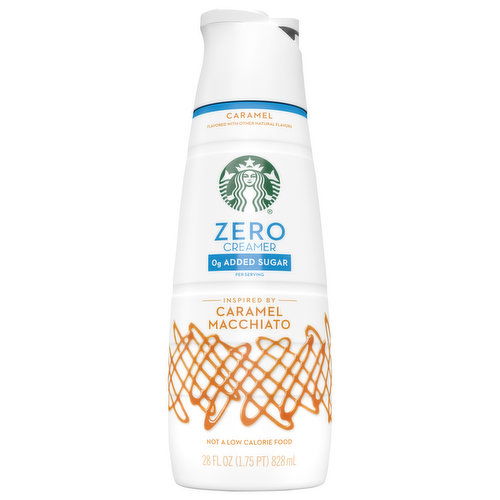 Starbucks Coffee Creamer, Caramel Macchiato, Zero Creamer