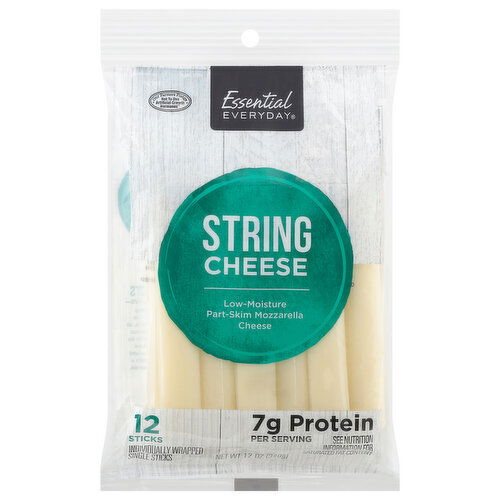 Essential Everyday String Cheese, Part-Skim, Mozzarella, Low-Moisture