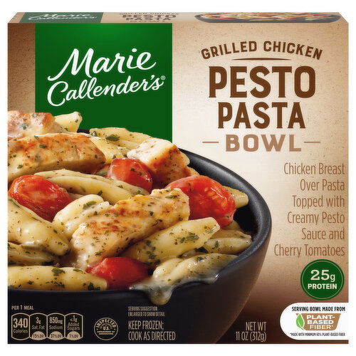 Marie Callender's Grilled Chicken Pesto Cavatelli Bowl, Frozen Meal