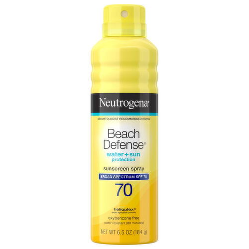 Neutrogena Beach Defense Sunscreen Spray, Broad Spectrum SPF 70