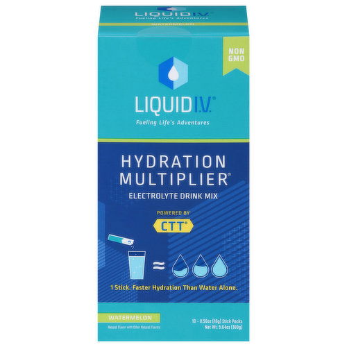 Liquid I.V. Hydration Multiplier Electrolyte Drink Mix, Watermelon