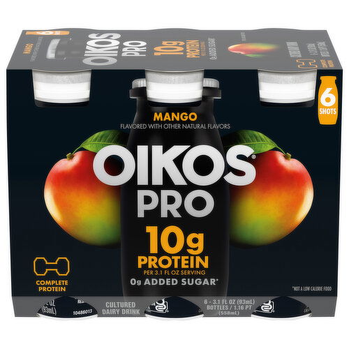 Oikos Pro Dairy Drink, Cultured, Mango