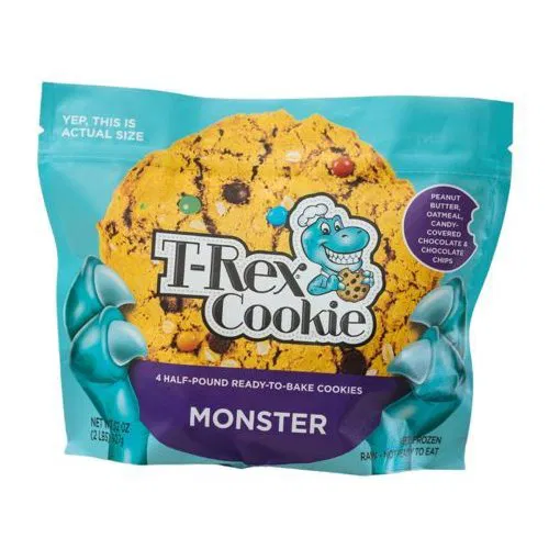 T-Rex Cookie Monster Cookie Dough, 4 Pack