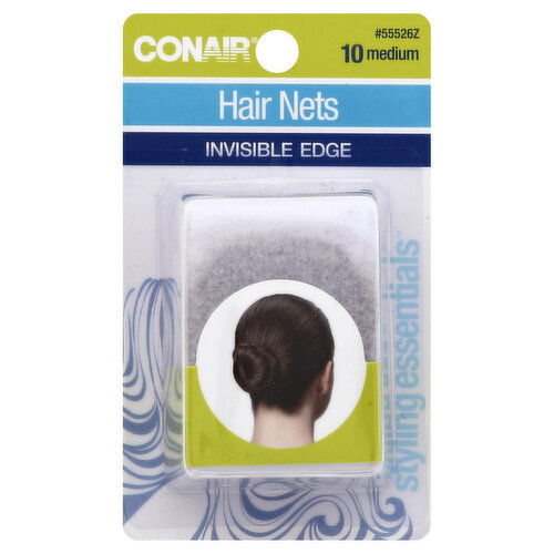 conair Styling Essentials Hair Nets, Medium