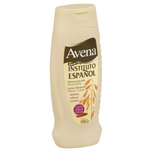 Avena Hand & Body, Moisturizing Milk