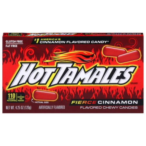 Hot Tamales Chewy Fierce Cinnamon Candies