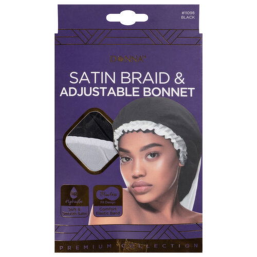 Donna Premium Collection Satin Braid Adjustable Bonnet