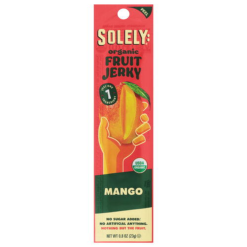 Solely Organic Mango Fruit Jerky