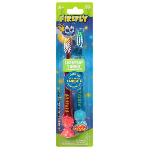 Firefly Toothbrushes, Soft, 3+