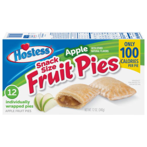 Hostess Fruit Pies, Apple, Snack Size