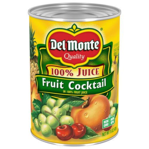 Del Monte 100% Juice Fruit Cocktail