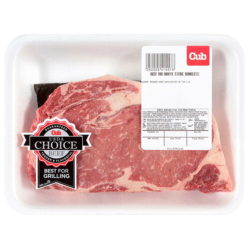 Cub Beef Rib Ribeye Steak Boneless