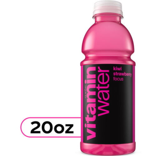 vitaminwater vitaminwater focus Focus Kiwi Strawberry Nutrient Enhanced Flavored Water Beverage