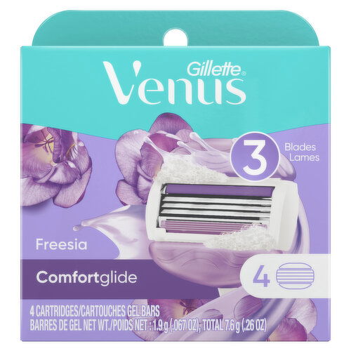 Venus ComfortGlide Freesia Women's Razor Blade Refills