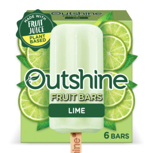 Outshine Lime Frozen Fruit Bars, 6 Count